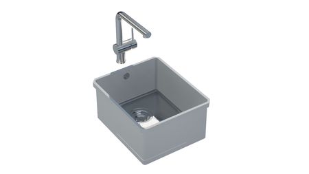 sink - Sink 233 S  Square 330x400 Steel bottom PG3 - kokoura
