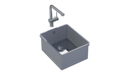sink - Sink 233 S  Square 330x400 Steel bottom PG3  - nordic