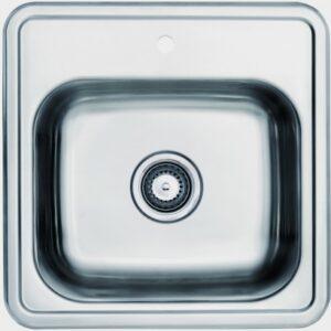 Køkkenvask dřez 1 mísa 49x49cm
